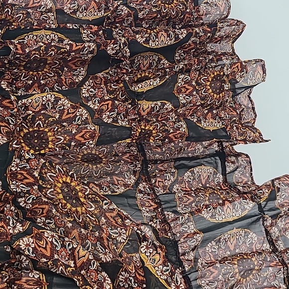 NWT Miss Me maxi dress medium black and brown boho - Picture 7 of 13